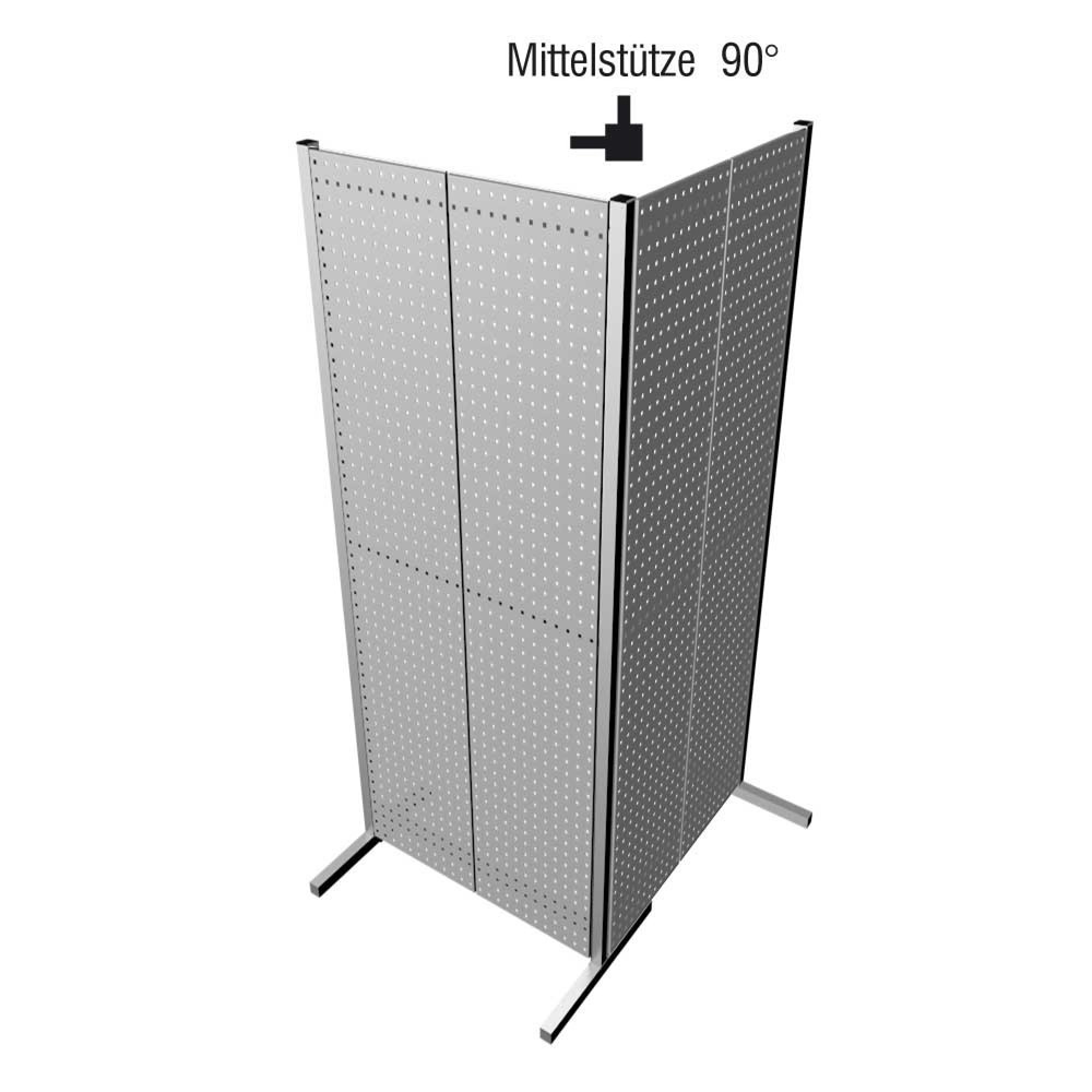 Montant central 90° pour panneaux perforés/à fentes
