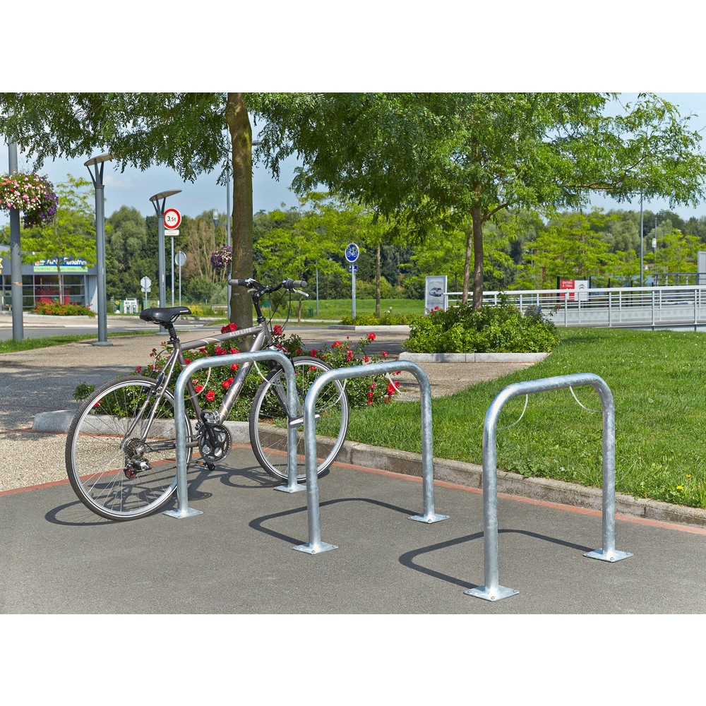 MOTTEZ Râtelier à vélos avec arceaux et plaque