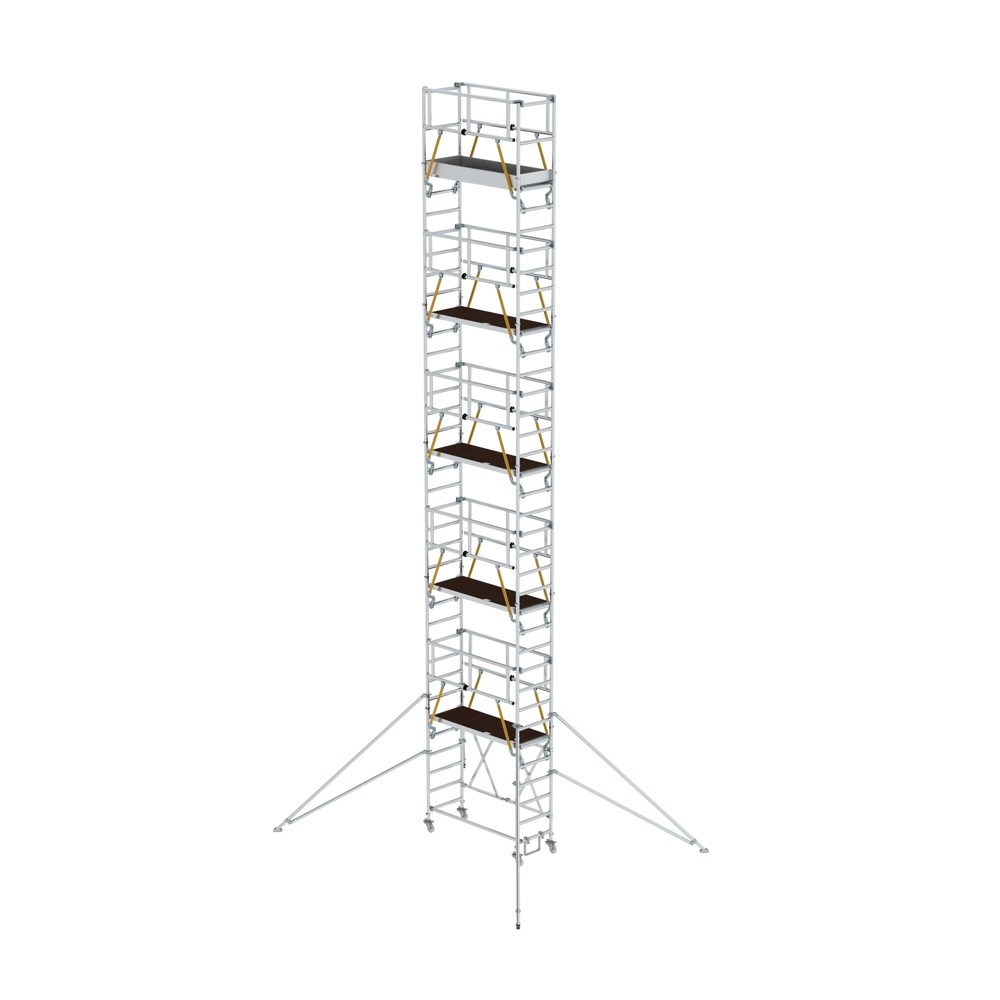 Munk Échafaudage pliant SG 0,75 x 1,80 m avec stabilisateur Hauteur de plate-forme 9,89 m