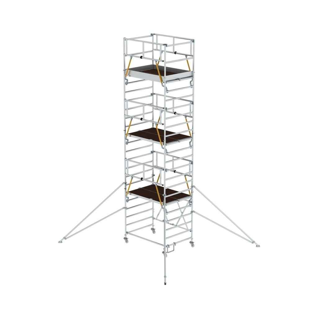 Munk Échafaudage pliant SG 1,35 x 1,80 m avec stabilisateur Hauteur de plate-forme 6 m