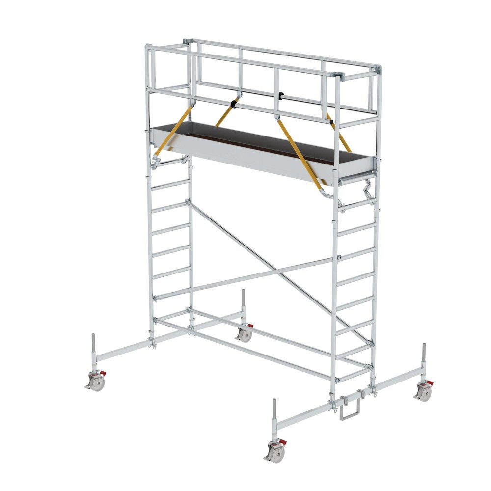 Munk Échafaudage roulant SG 0,75 x 3,0 m avec traverse mobile Hauteur de plate-forme 3,26 m