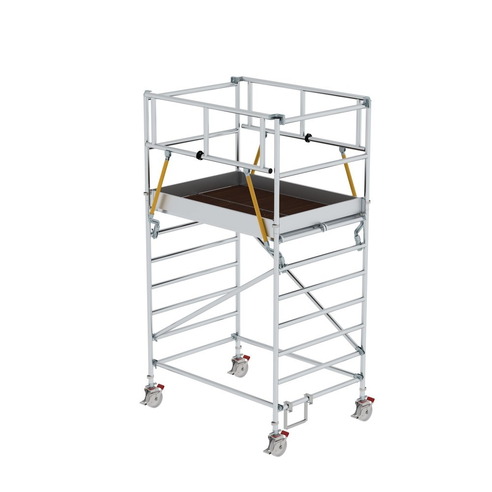 Munk Échafaudage roulant SG 1,35 x 1,80 m avec double plate-forme Hauteur de plate-forme 2,51 m