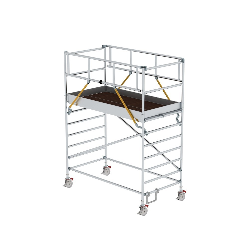 Munk Échafaudage roulant SG 1,35 x 2,45 m avec double plate-forme Hauteur de plate-forme 2,51 m