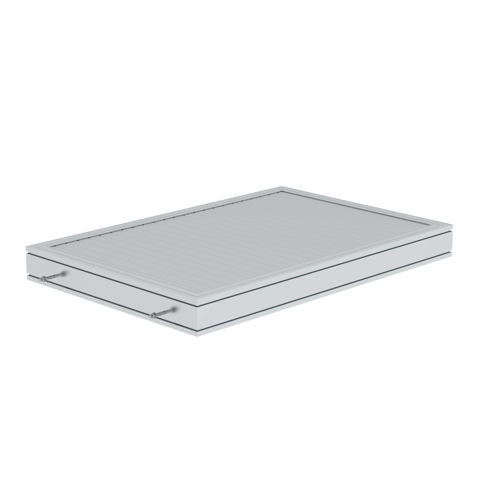 Munk Plate-forme aluminium strié, longueur de plate-forme 1260 mm