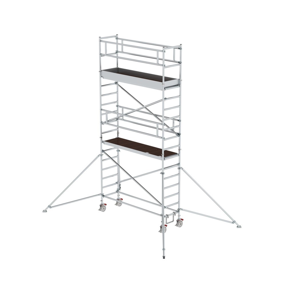 Munk Échafaudage roulant 0,75 x 2,45 m avec stabilisateur