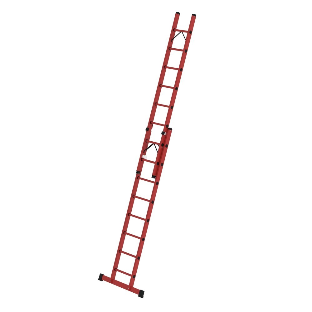 Munk Sprossen-Schiebeleiter 2-teilig GFK mit Standard-Traverse 2x8 Sprossen