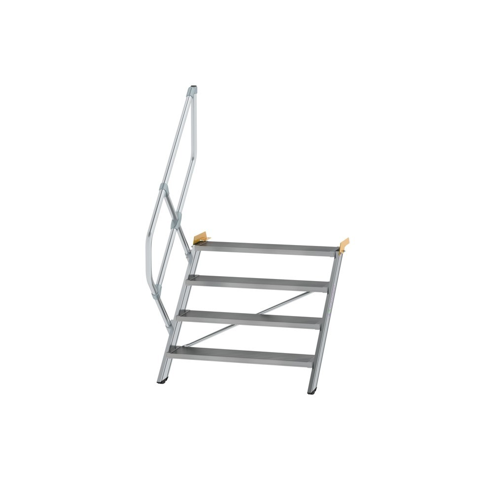 Munk Treppe 45° Stufenbreite 1000 mm 4 Stufen Aluminium geriffelt