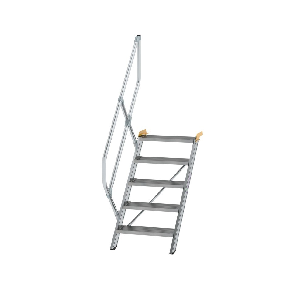 Munk Treppe 45° Stufenbreite 600 mm 5 Stufen Aluminium geriffelt