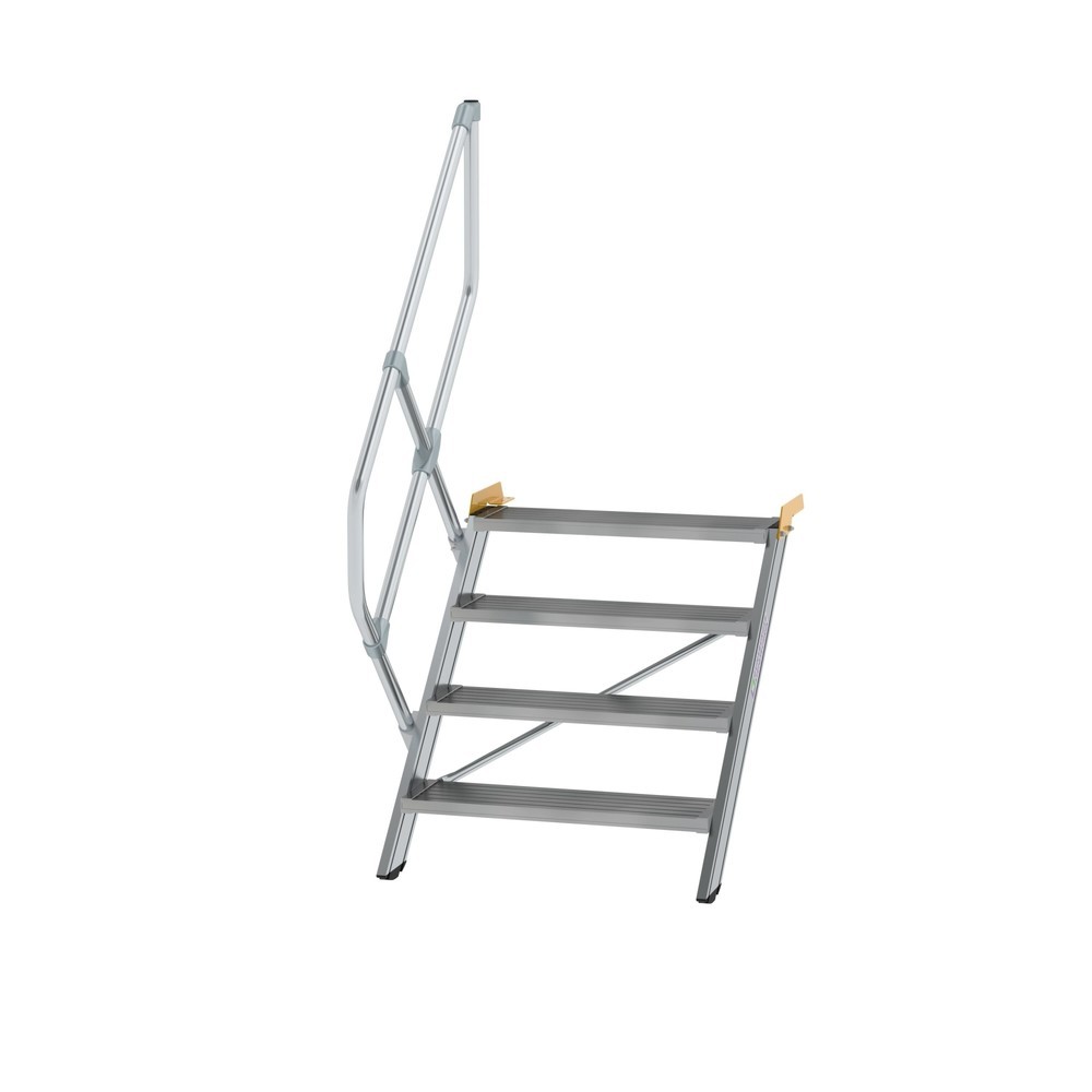 Munk Treppe 45° Stufenbreite 800 mm 4 Stufen Aluminium geriffelt