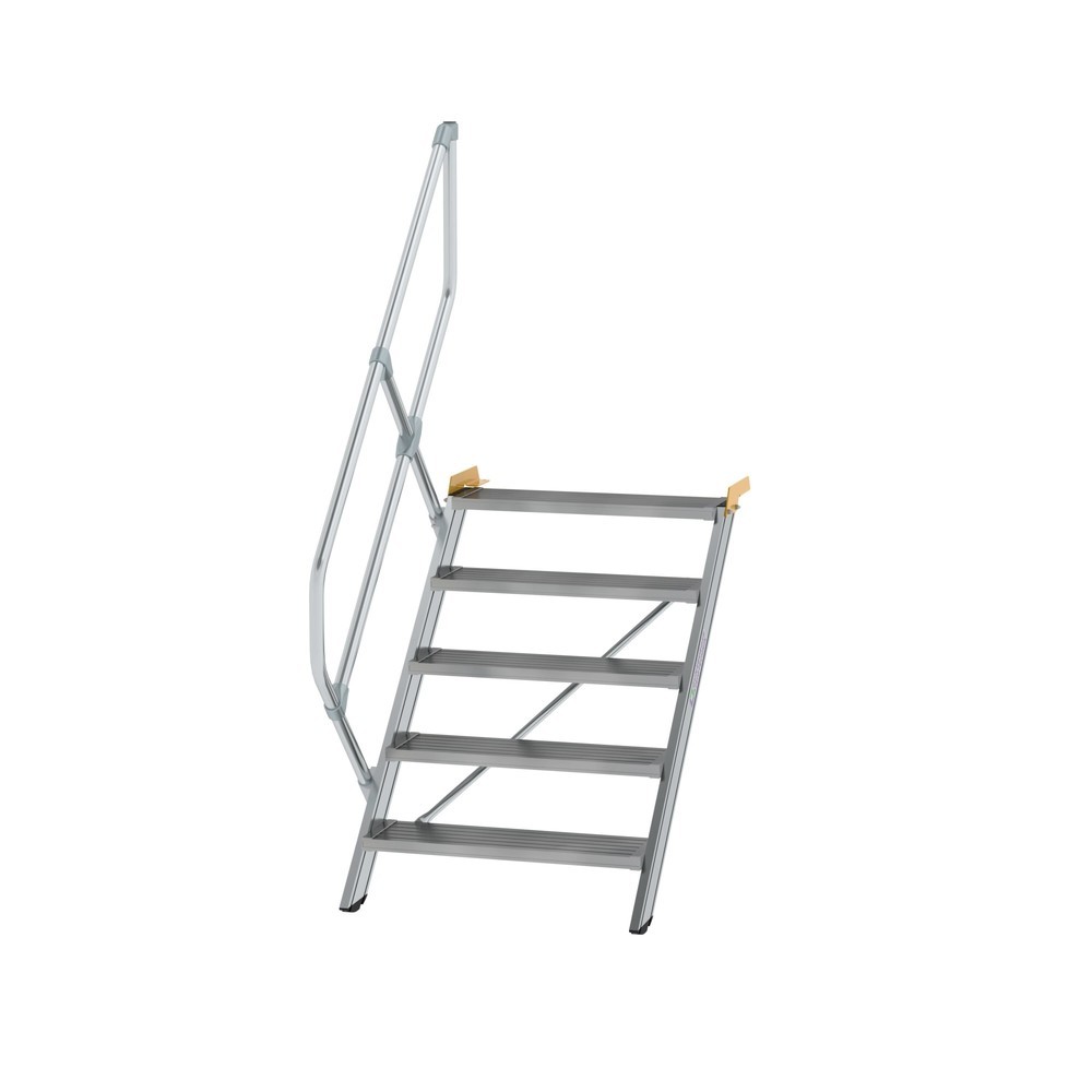 Munk Treppe 45° Stufenbreite 800 mm 5 Stufen Aluminium geriffelt