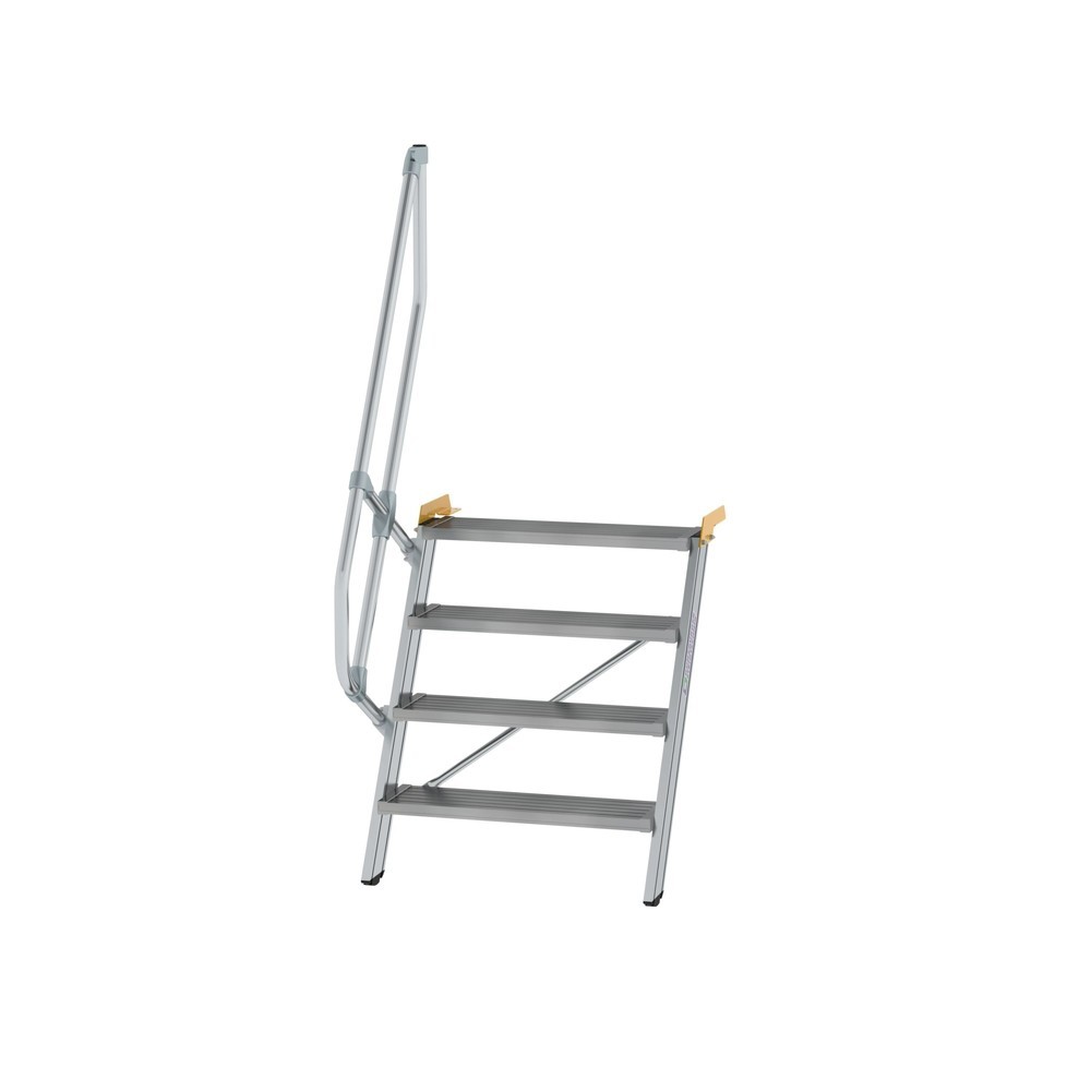 Munk Treppe 60° Stufenbreite 800 mm 4 Stufen Aluminium geriffelt