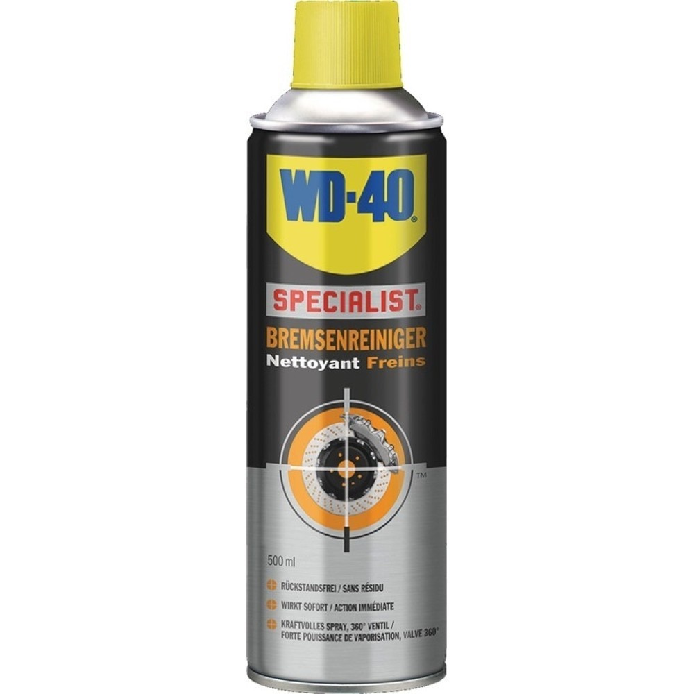 Nettoyant pour freins contient de l’acétone 500 ml bombe aérosol WD-40 SPECIALIS