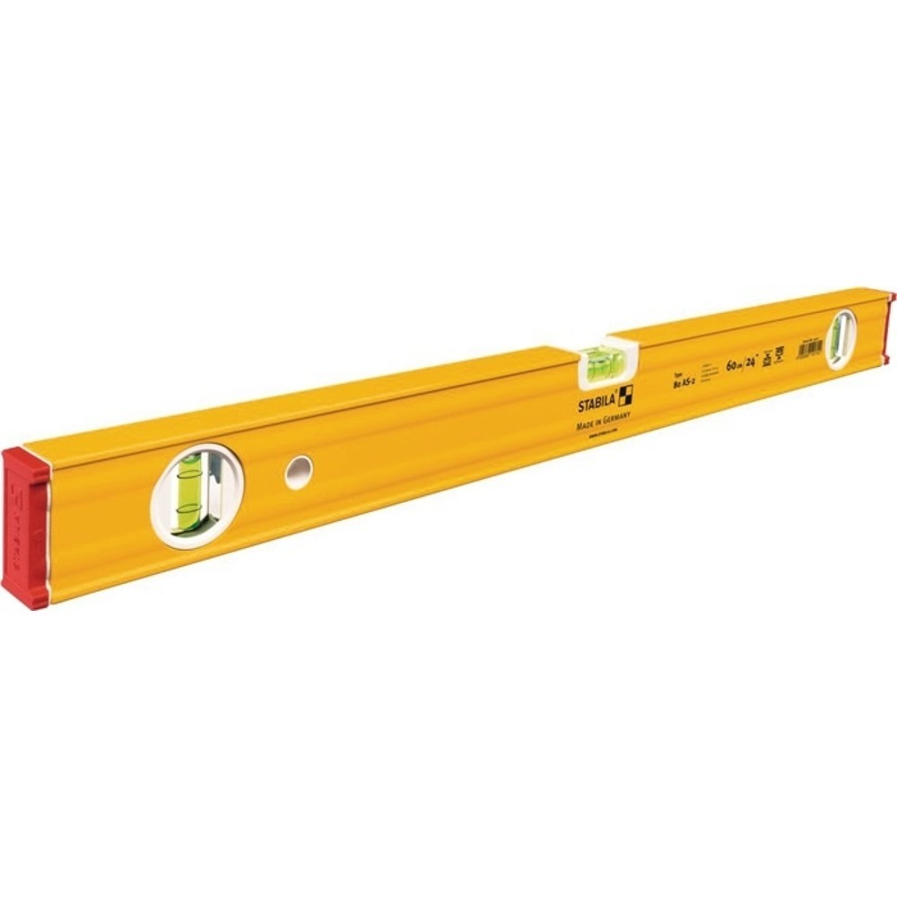 Niveau à bulles 80 AS-2 120 cm aluminium jaune ± 0,5 mm/m STABILA