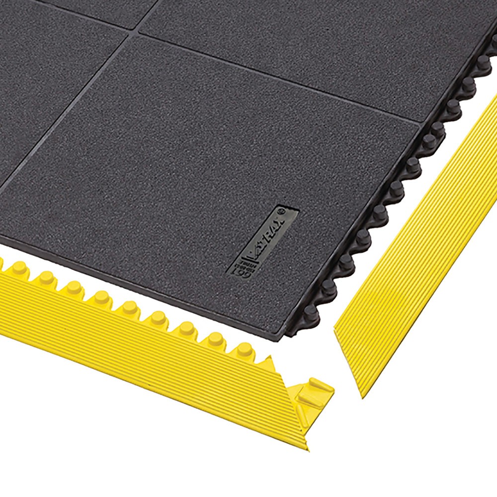 NoTrax Tapis anti-fatigue Cushion Ease Solid™ Nitrile FR, lxP 910 x 910 mm, noir