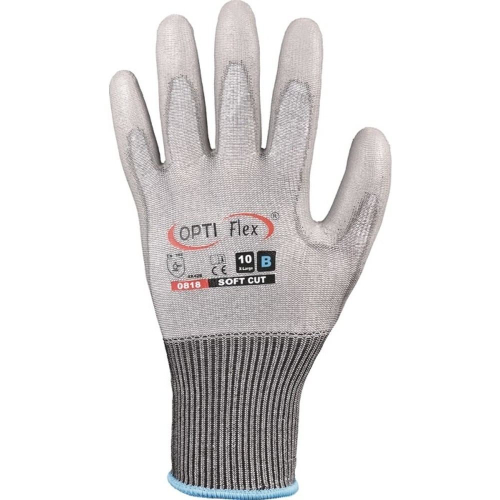 OPTIFLEX Handschuh SOFT CUT, EN 420/EN 388 PSA-Kategorie II, Größe 10 grau