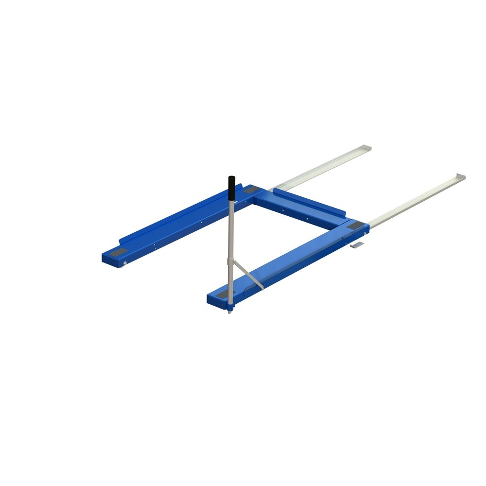 Palettenauszugs-Vorrichtung, Bodenmodell, Tragkraft 800 kg, 85 % Auszugstiefe, mit 700 mm Standardgriff