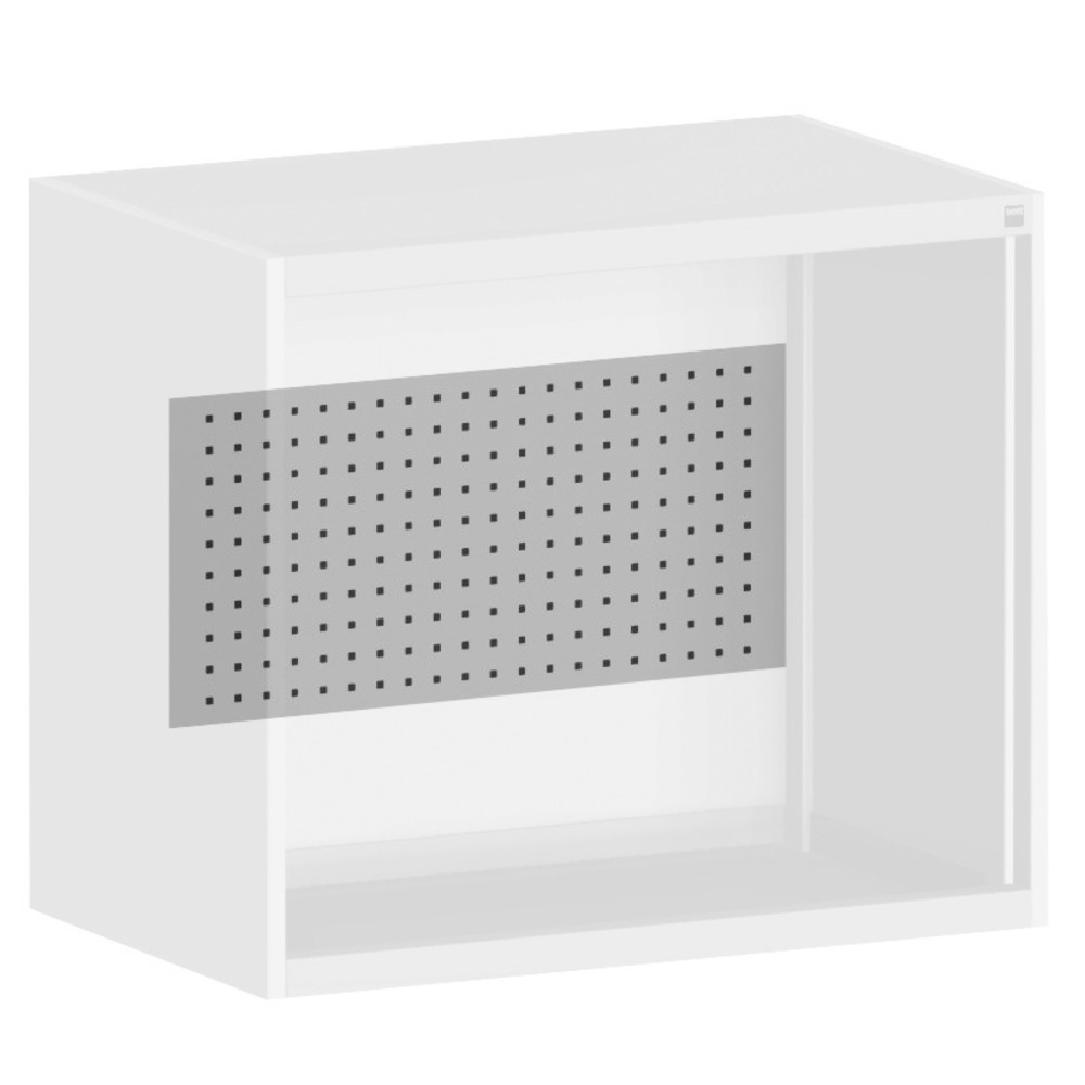 Panneau arrière avec perforation pour armoire à portes battantes système bott cubio, lxP 400 x 1 050 mm