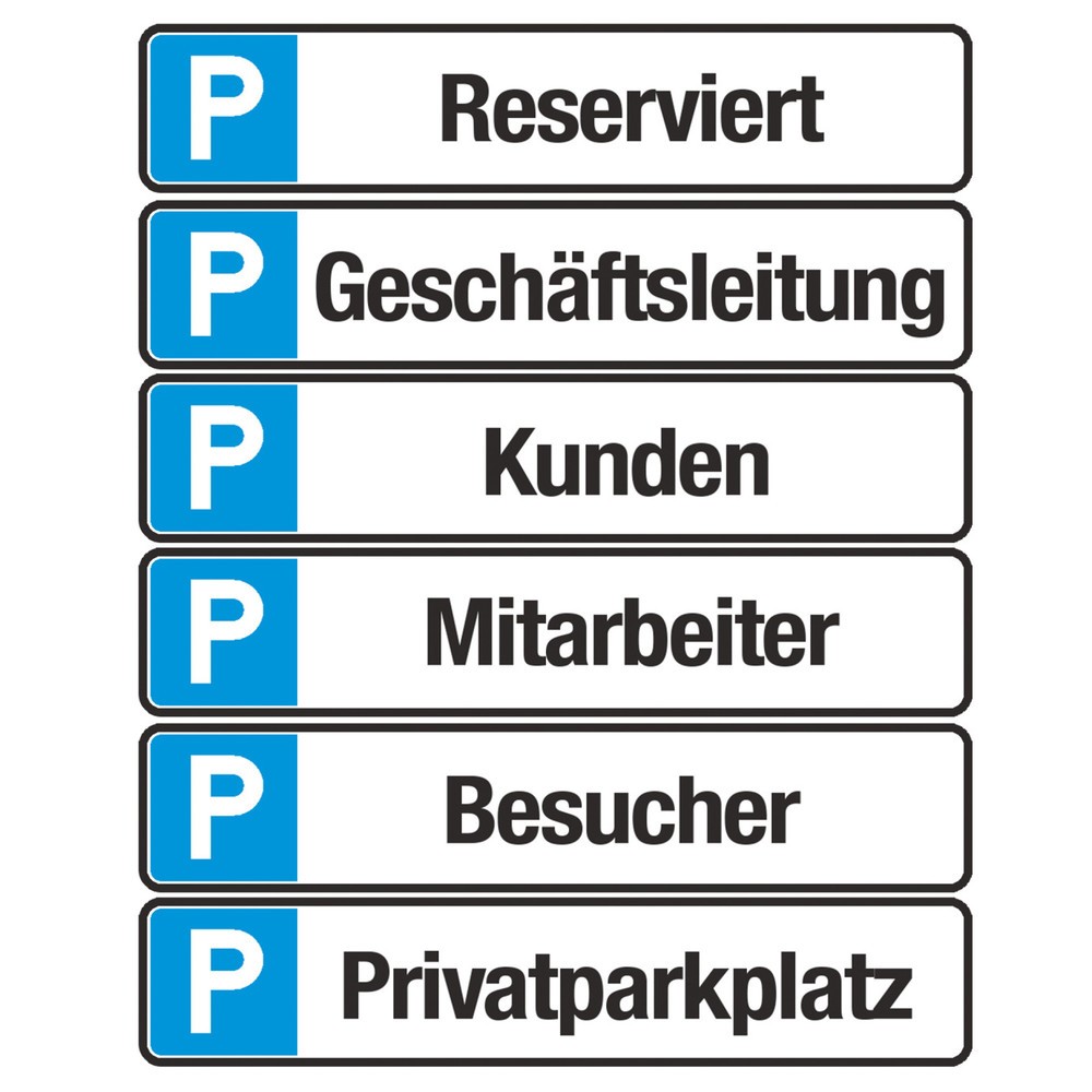 Panneau de parking « Collaborateur », H x l 110 x 520 mm