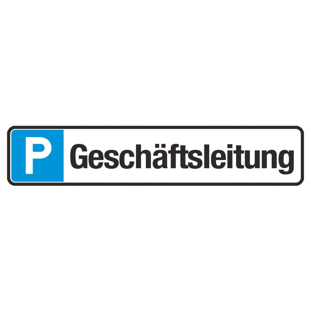 Parkplatzschild "Geschäftsleitung", HxB 80 x 430 mm