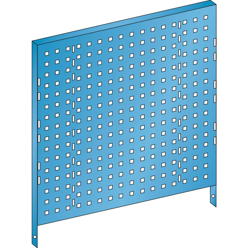 Paroi arrière perforée LISTA, (lxH) 660x640 mm, bleu clair