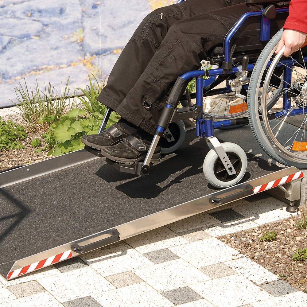 Passe-seuil, réglable en hauteur, capacité de charge 300 kg, hauteur de seuil 20 à 74 mm