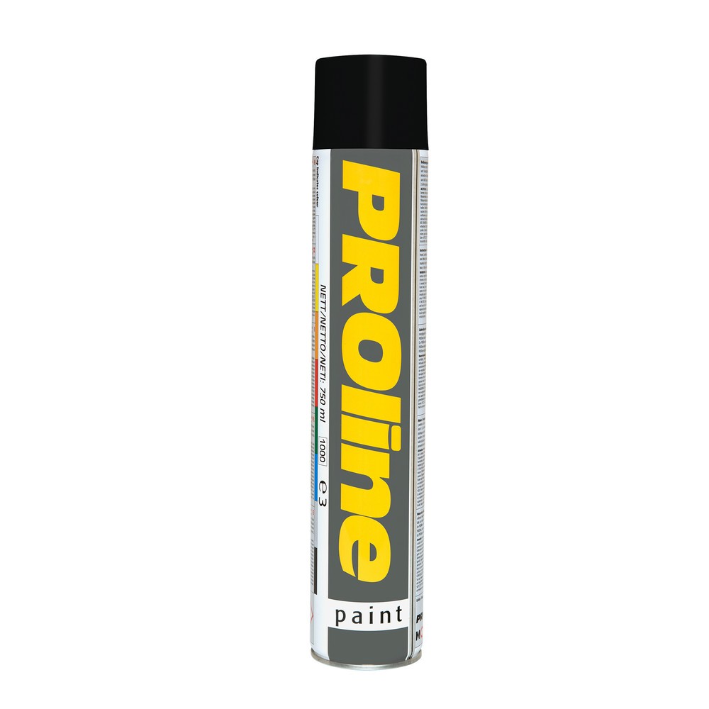 Peinture de marquage PROline-paint 0,75 l, 1 pces/UV, noir