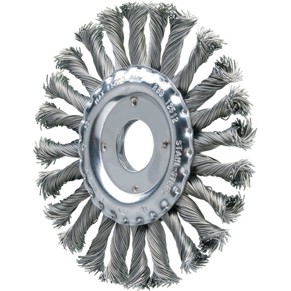 PFERD Rundbürste RBG 11512/22,2 CT ST 0,50, Stahl 12 mm, Ø 115 mm Drahtstärke 0,5 mm, 12500 min-¹