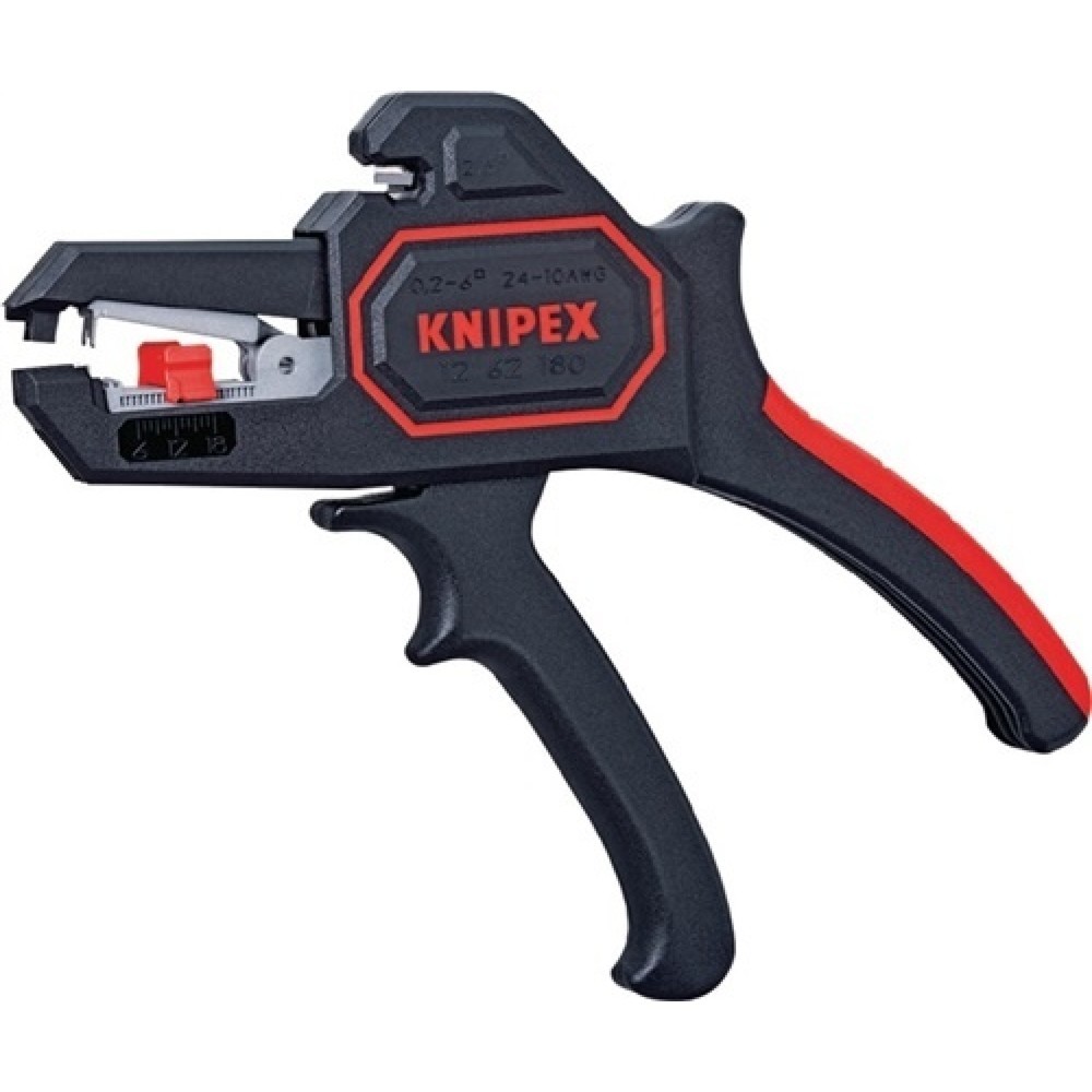 Pince à dénuder automatique longueur 180 mm 0,2-6 (AWG 24-10) mm² KNIPEX