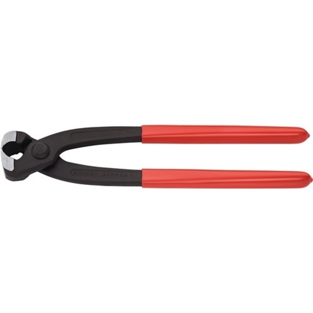 Pince pour tuyaux souples longueur totale 220 mm tête noire atramentée revêt. pl