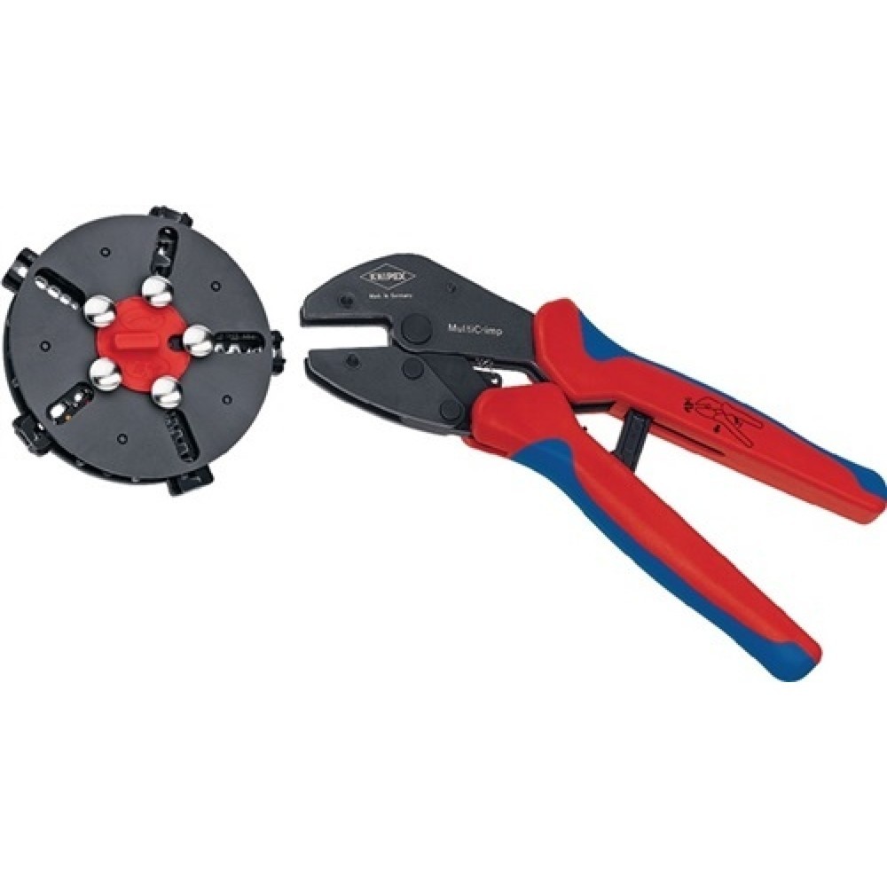 Pince à sertir MultiCrimp® longueur 250 mm 5 embouts de rechange KNIPEX