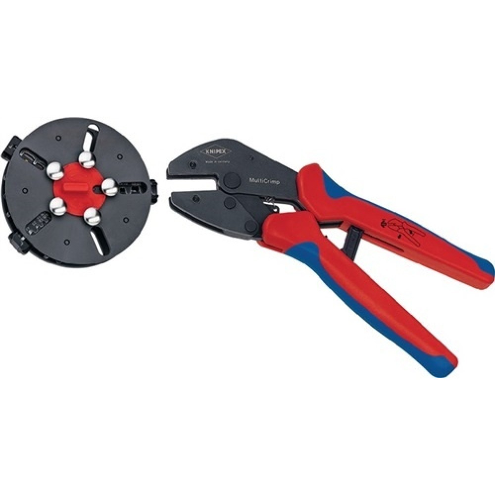 Pince à sertir MultiCrimp® longueur 250 mm 3 embouts de rechange KNIPEX