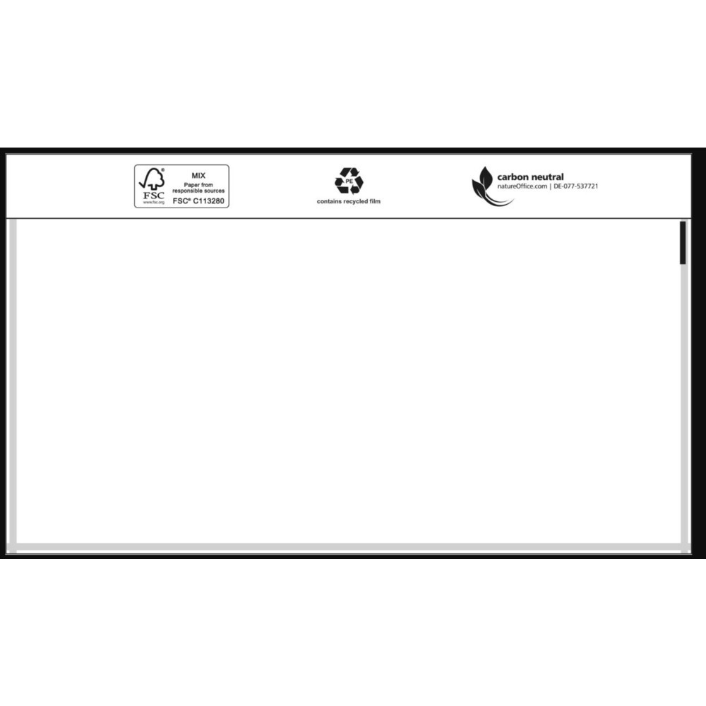 Porte-documents sans impression, Lxl 240 x 110 mm, DIN long, 1.000 pcs/UV