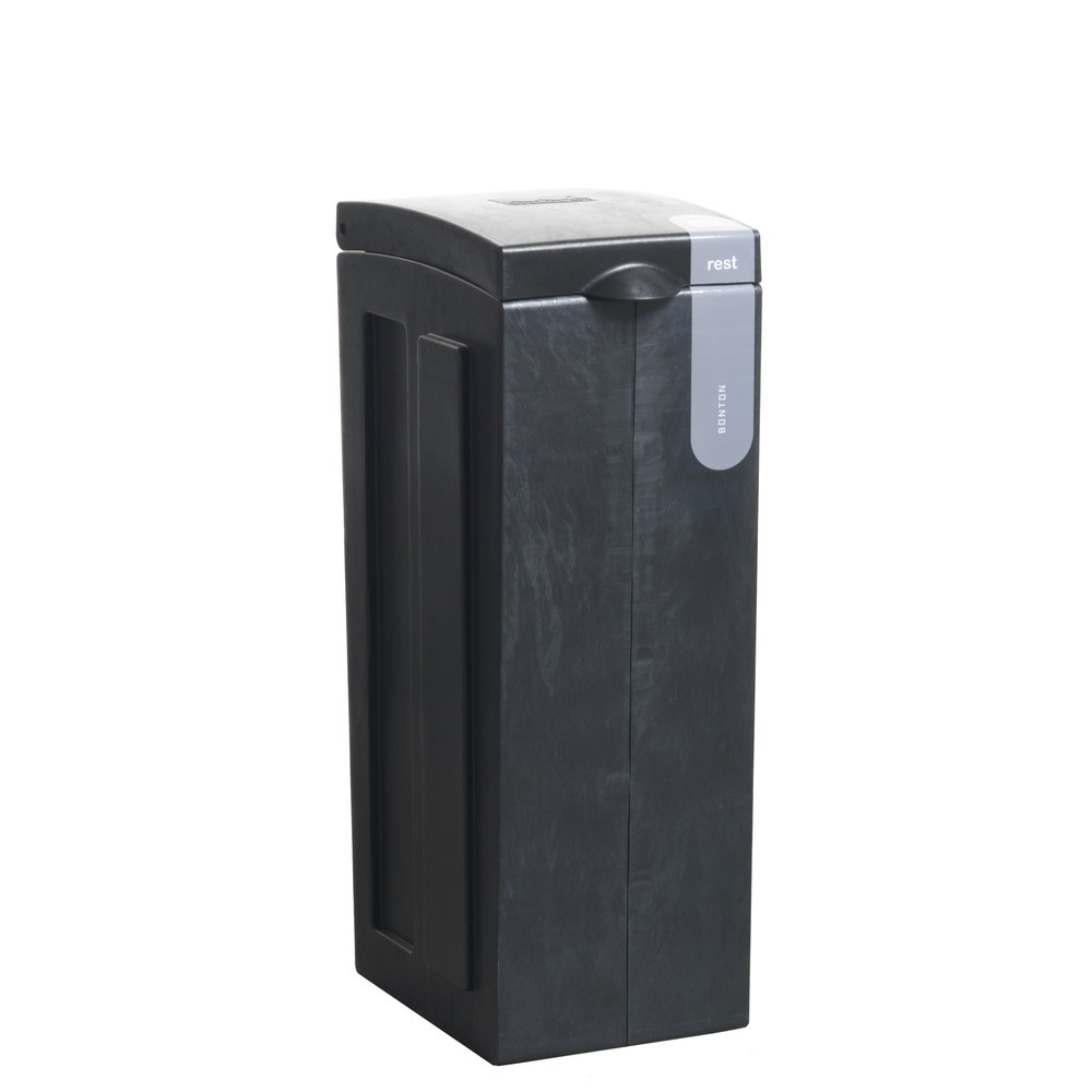 Poubelle à déchets généraux Original BON TON, en polypropylène 100 % recyclé, 70 litres, gris