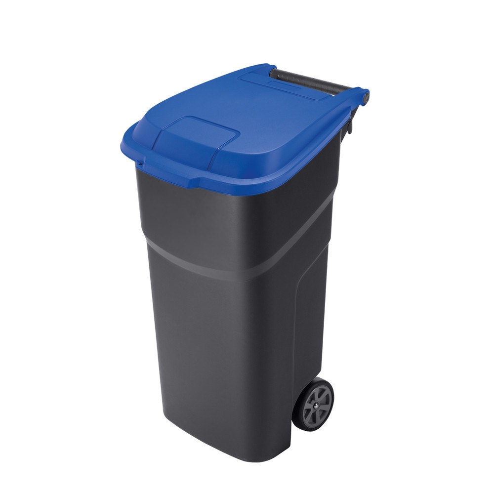 Poubelle rothopro® ATLAS, 100 l, couvercle bleu