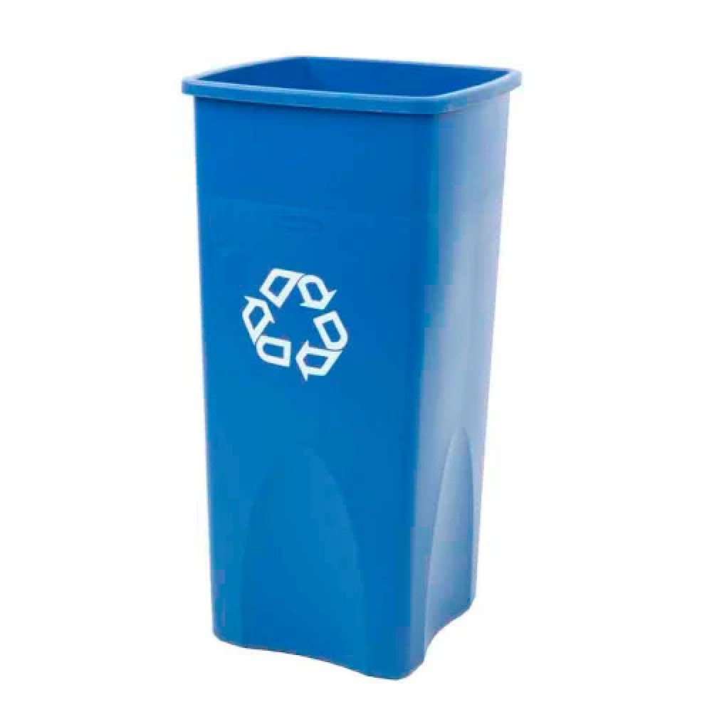 Collecteur de recyclage Rubbermaid®, 87 litres, bleu