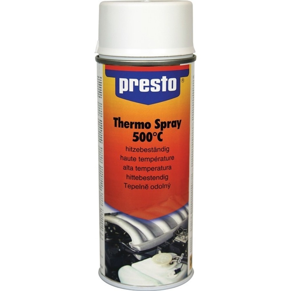 PRESTO Spray de peinture thermique Profi 500 °C, 400 ml, blanc, aérosol