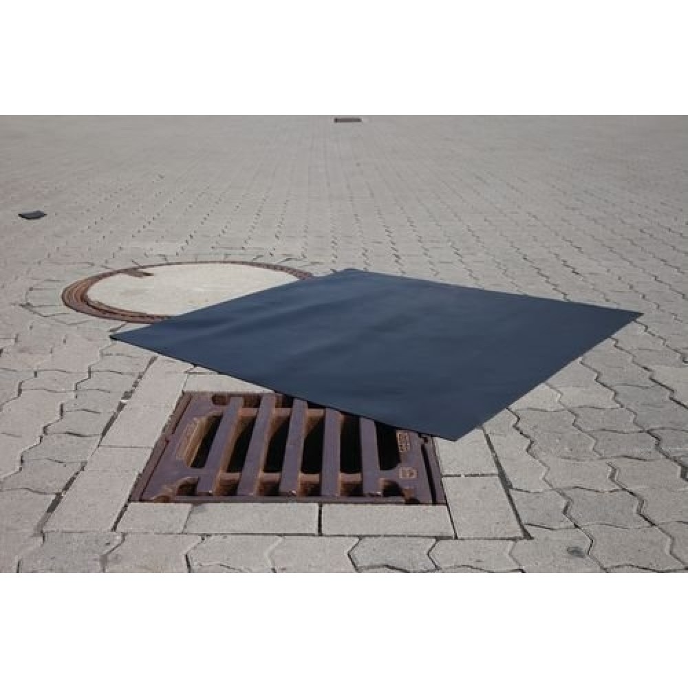 Tapis d'étanchéité en néoprène réutilisable Protecteur de canal LxP 500 mm x 500 mm