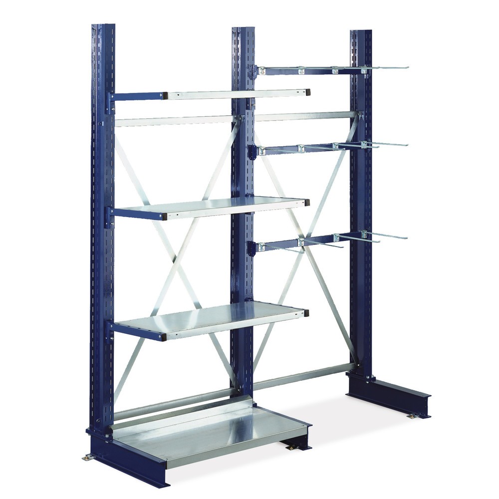 Produktabbildung: Rail de support pour support emboîtable pour rayonnage Cantilever META, longueur 1 000 mm