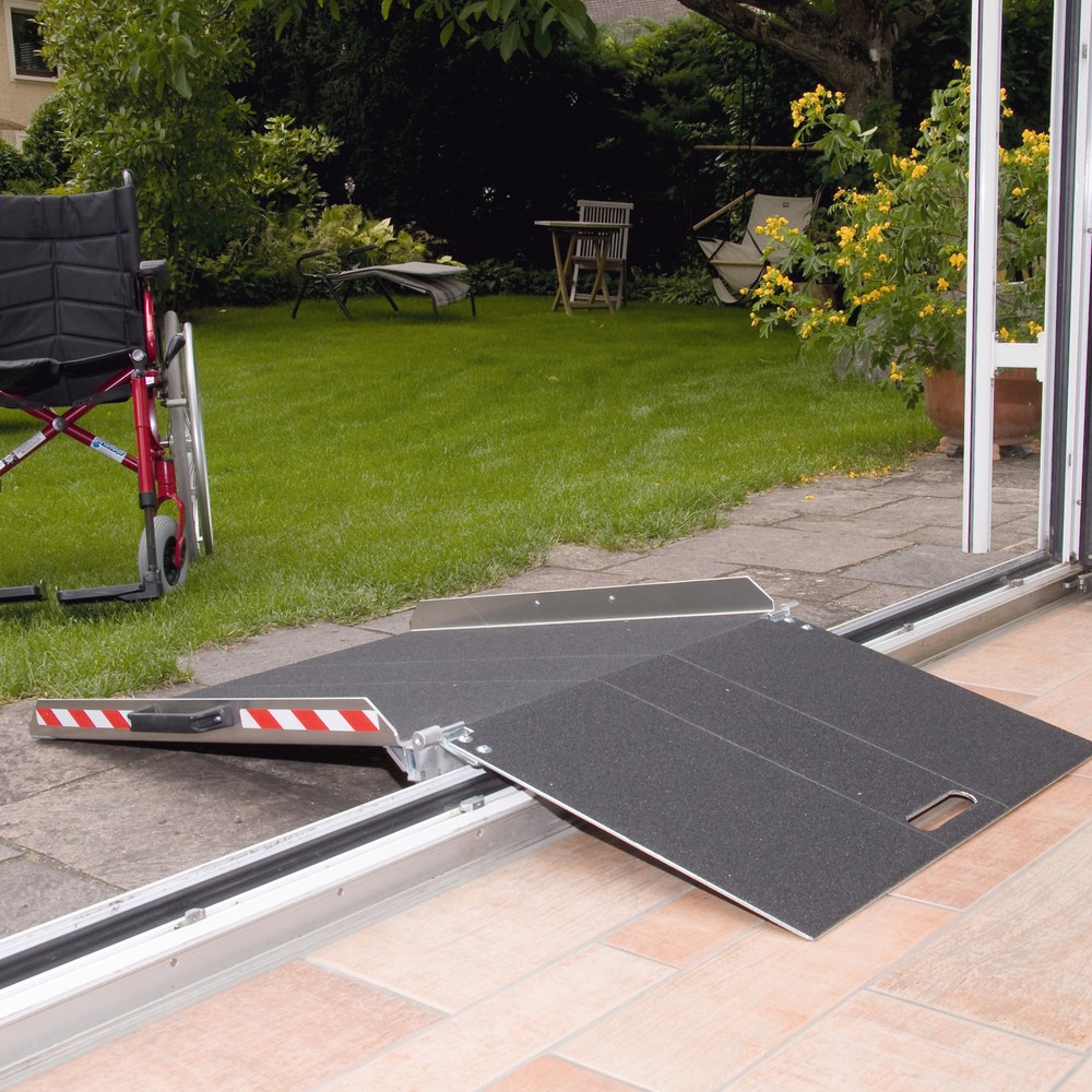 Rampe de seuil, réglable en hauteur, capacité de charge 300 kg, différence de hauteur 60 à 100 mm