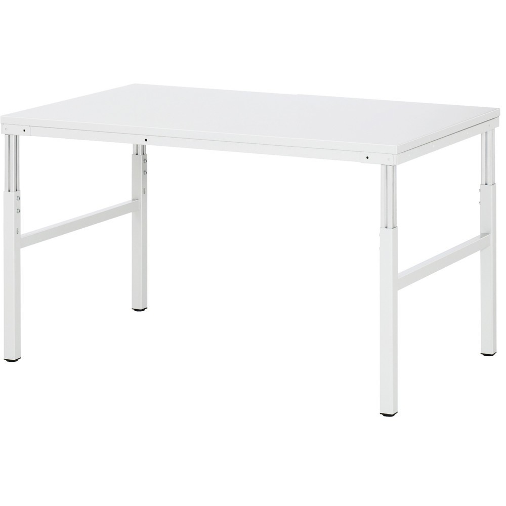 RAU Table de travail Série E, HxlxP 650-1 000 x 1 500 x 900 mm, plan de travail avec revêtement en mélamine