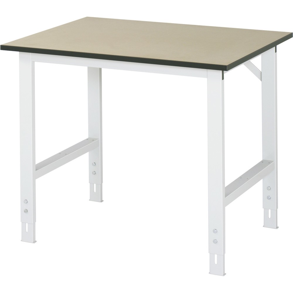 RAU Table pour poste de travail réglable en hauteur série TOM, HxlxP 760-1 080 x 1 000 x 800 mm, plan de travail MDF