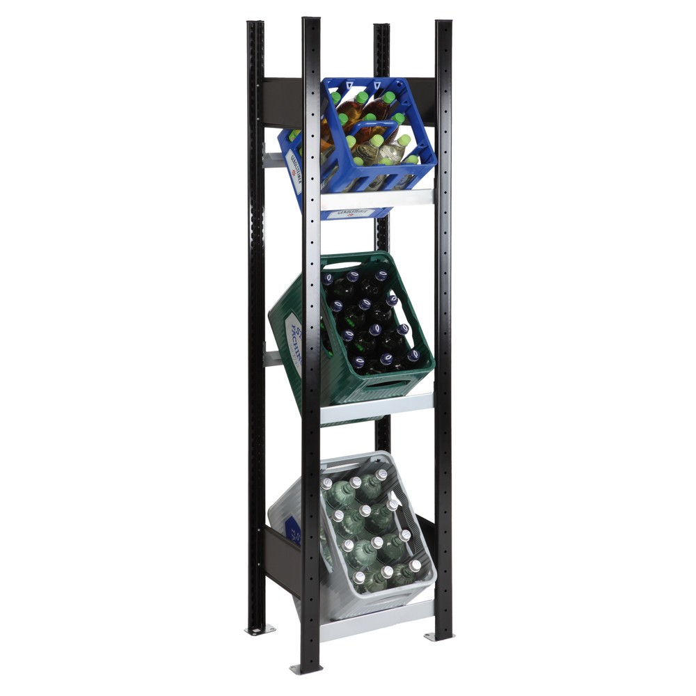 Rayonnage pour cagettes à boissons SCHULTE, Hxl 1 800 x 400 mm