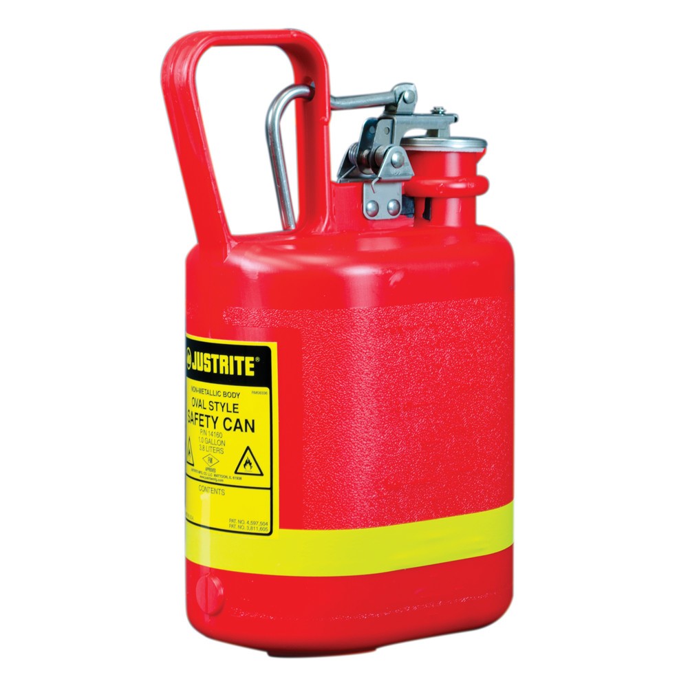 Récipient de sécurité Justrite en PEHD type I, rouge, 4 litres