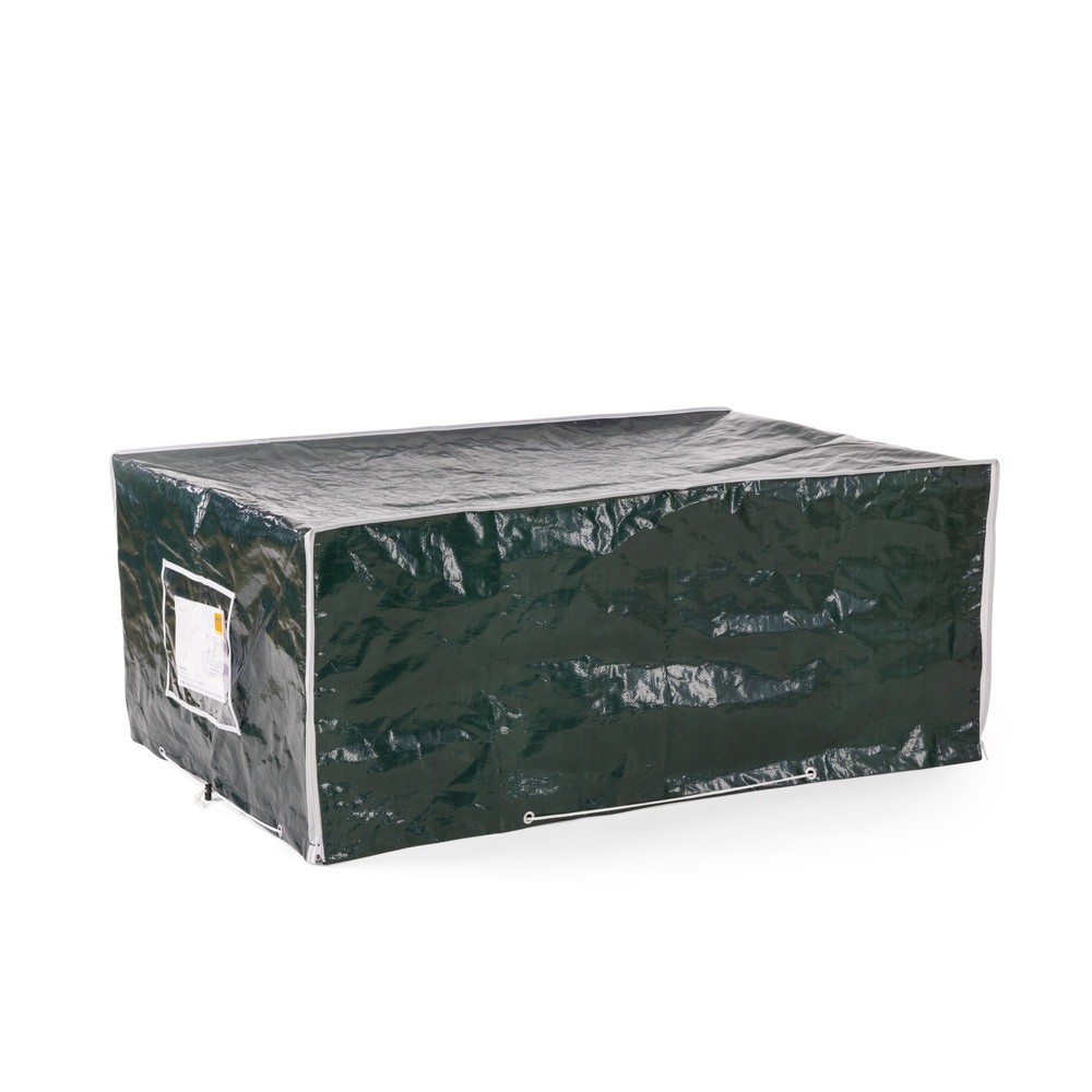 Produktabbildung: Restposten - Zwischenverkauf vorbehalten: HEMMDAL Gitterbox-Abdeckhaube Woven, HxBxT 500 x 1.250 x 850 mm, 160 g/m², grün