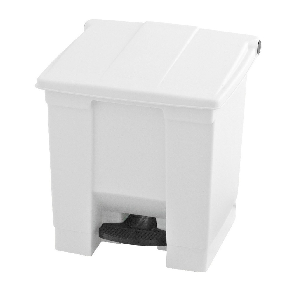 Rubbermaid® Poubelle à pédale Step-On Classic, 30 litres, blanc