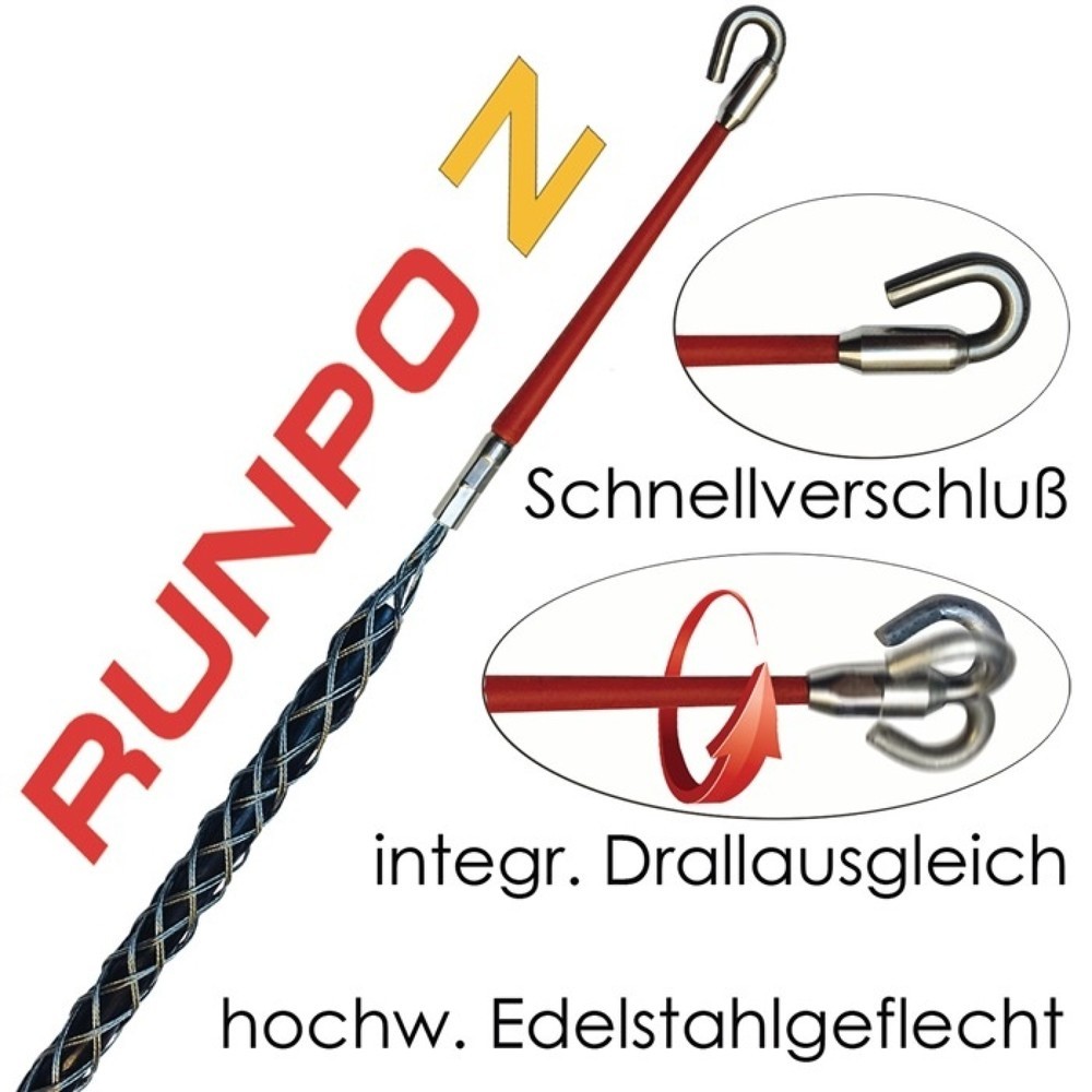 RUNPOTEC Kabeleinziehstrumpf RUNPO Z Kabel-D.6-9mm