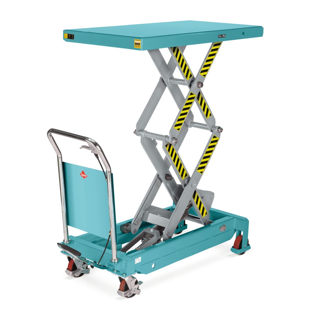 Scheren-Hubtischwagen Ameise® LTT 0.35 mit Doppel-Schere, Tragkraft 350 kg, Plattform à 910 x 500 mm