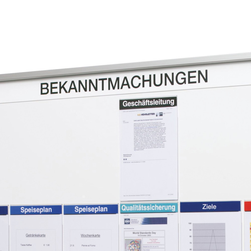 wsm® Schriftleiste "Bekanntmachung" für Organisationstafel