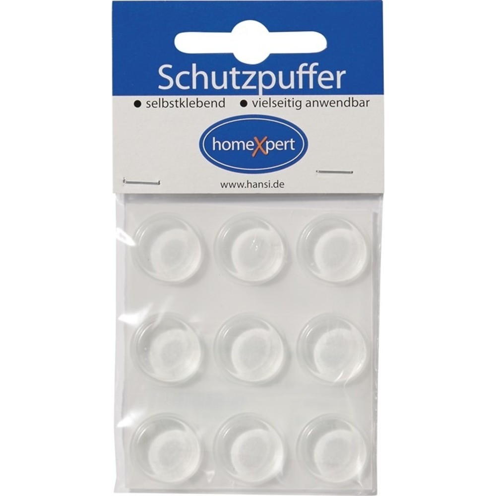 Schutzpuffer Clear, Kunststoff transparent Koni, 19 mm, selbstklebend