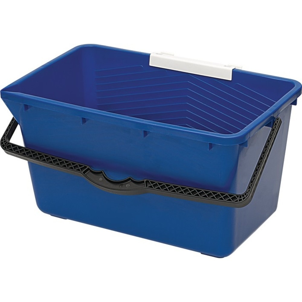 Seau 18 l plastique bleu pour nettoyages de fenêtre NÖLLE